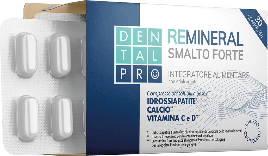 pastiglie-remineral Compresse orosolubili a base di idrossiapatite calcio vitamina C e D