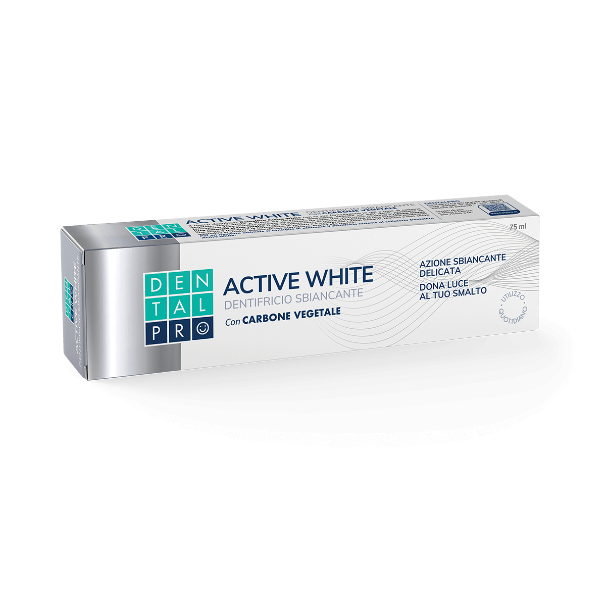 ASTUCCIO DENTIFRICIO ACTIVE WHITE_ORIZZ dentifricio sbiancante con carbone vegetale
